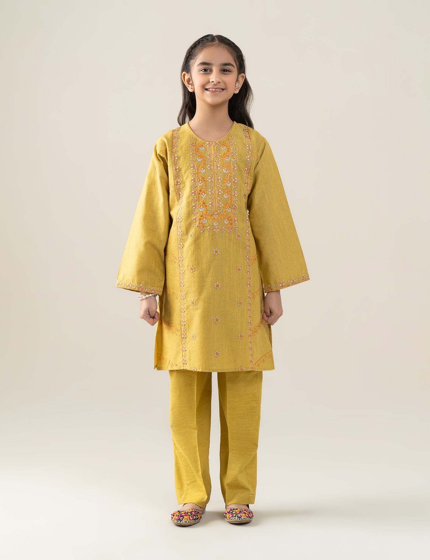 2 PIECE ALLOVER EMBROIDERED SUIT
