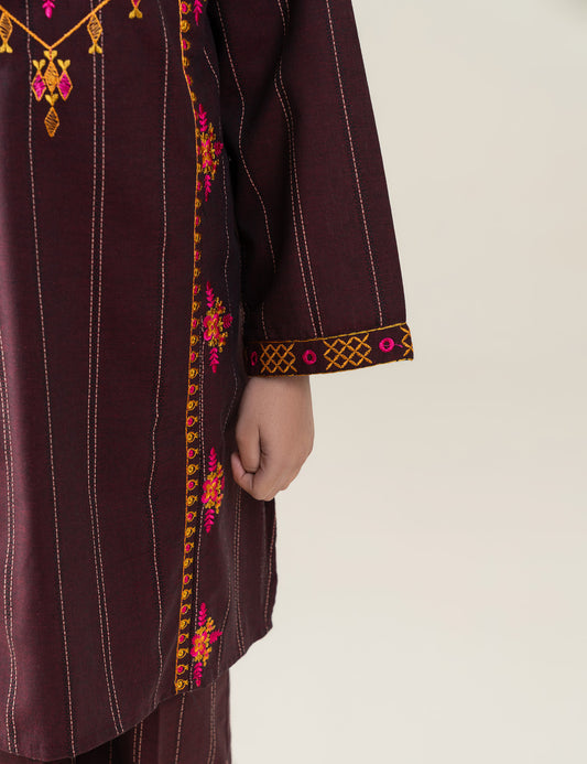 2 PIECE FLORAL EMBROIDERED SUIT