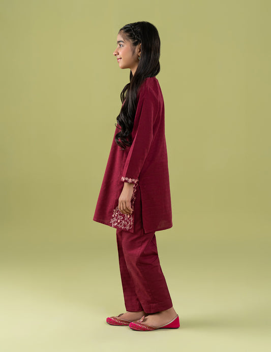 2 PIECE ALLOVER EMBROIDERED SUIT