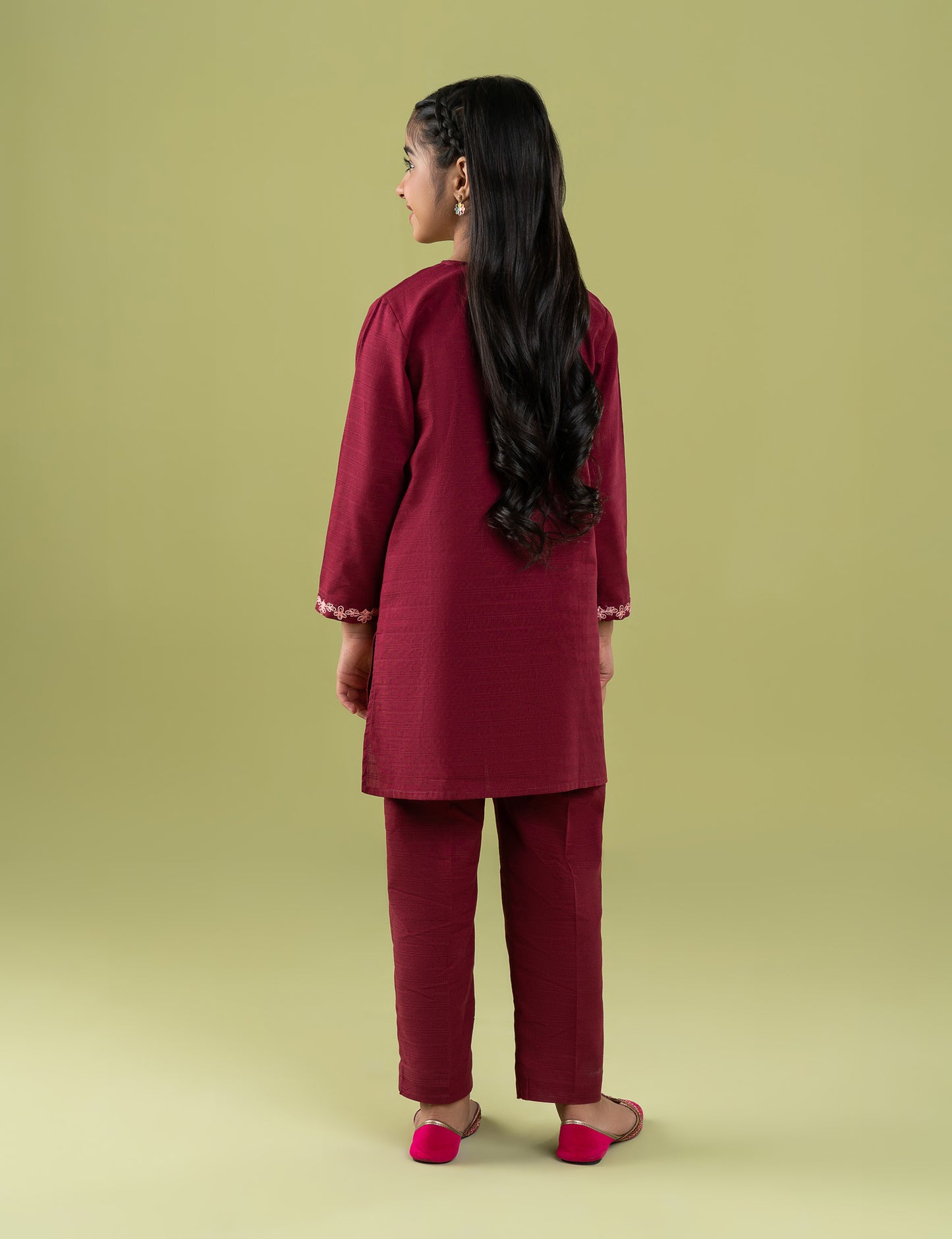 2 PIECE ALLOVER EMBROIDERED SUIT