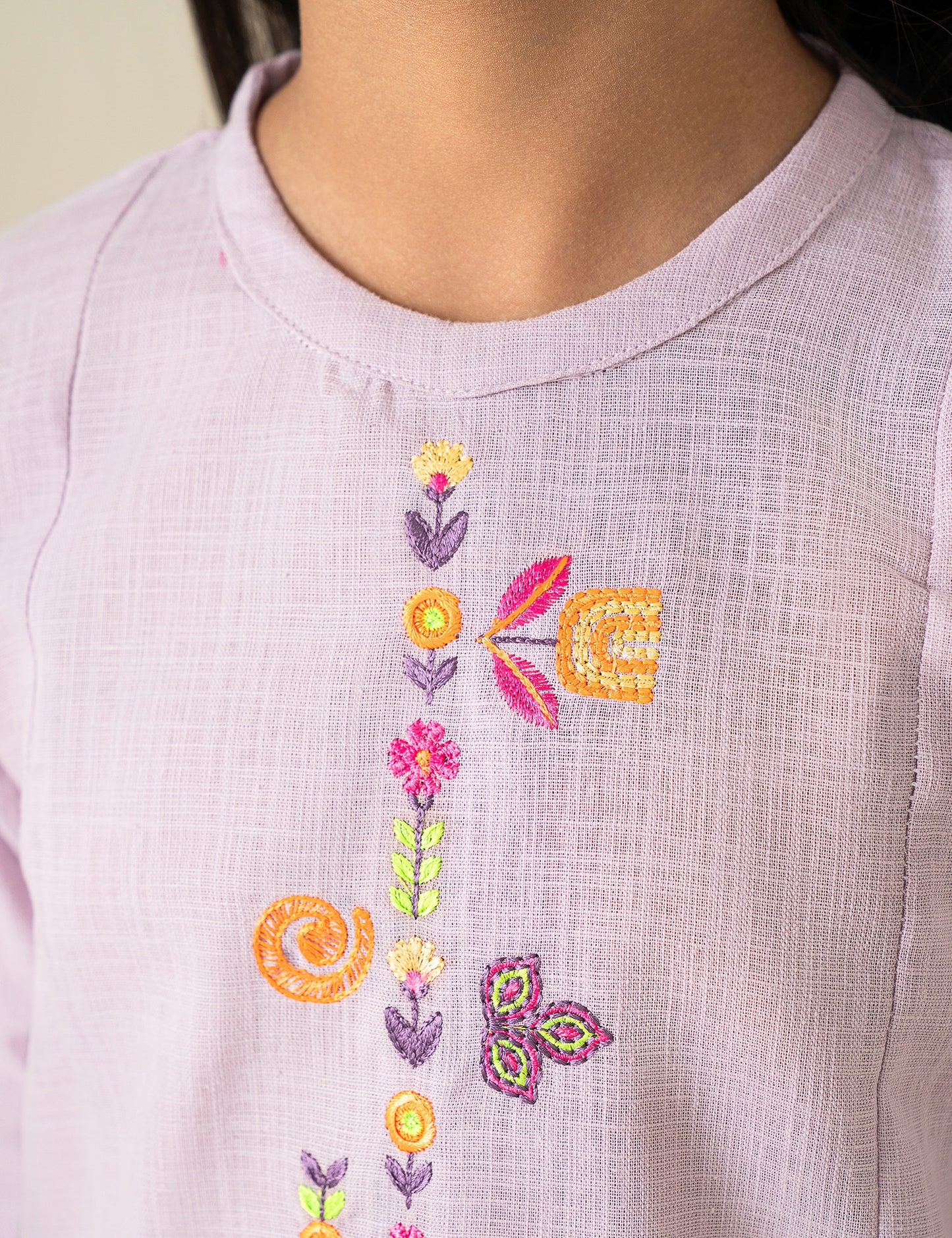 2 PIECE NEON EMBROIDERED SUIT