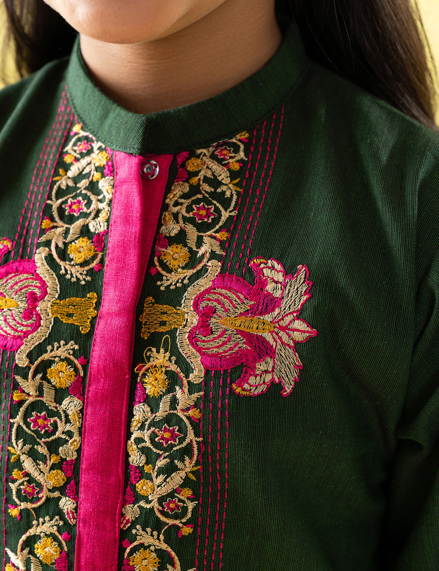 2 PIECE FLORAL EMBROIDERED SUIT