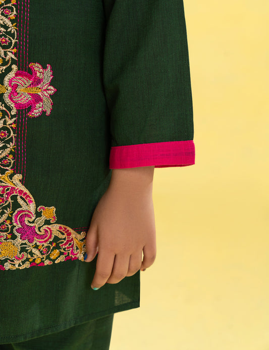 2 PIECE FLORAL EMBROIDERED SUIT