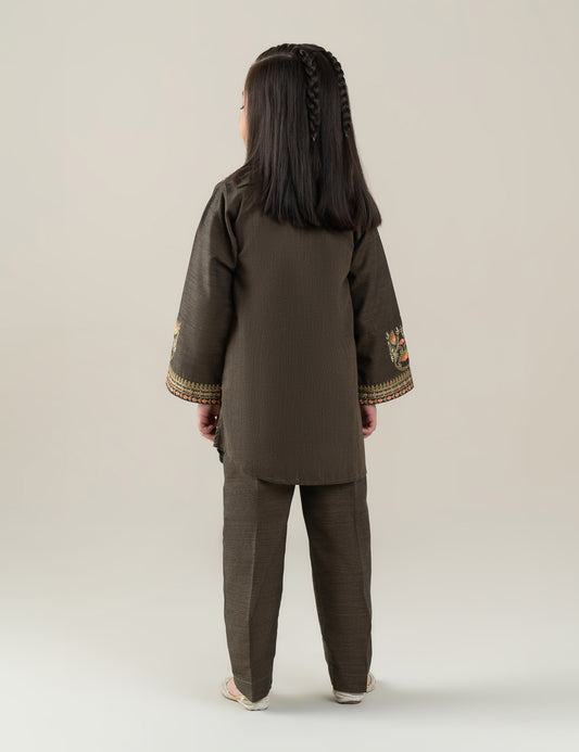 2 PIECE FLORAL EMBROIDERED SUIT