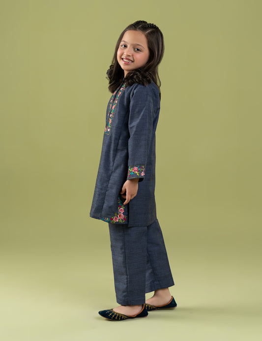 2 PIECE VIBRANT EMBROIDERED SUIT