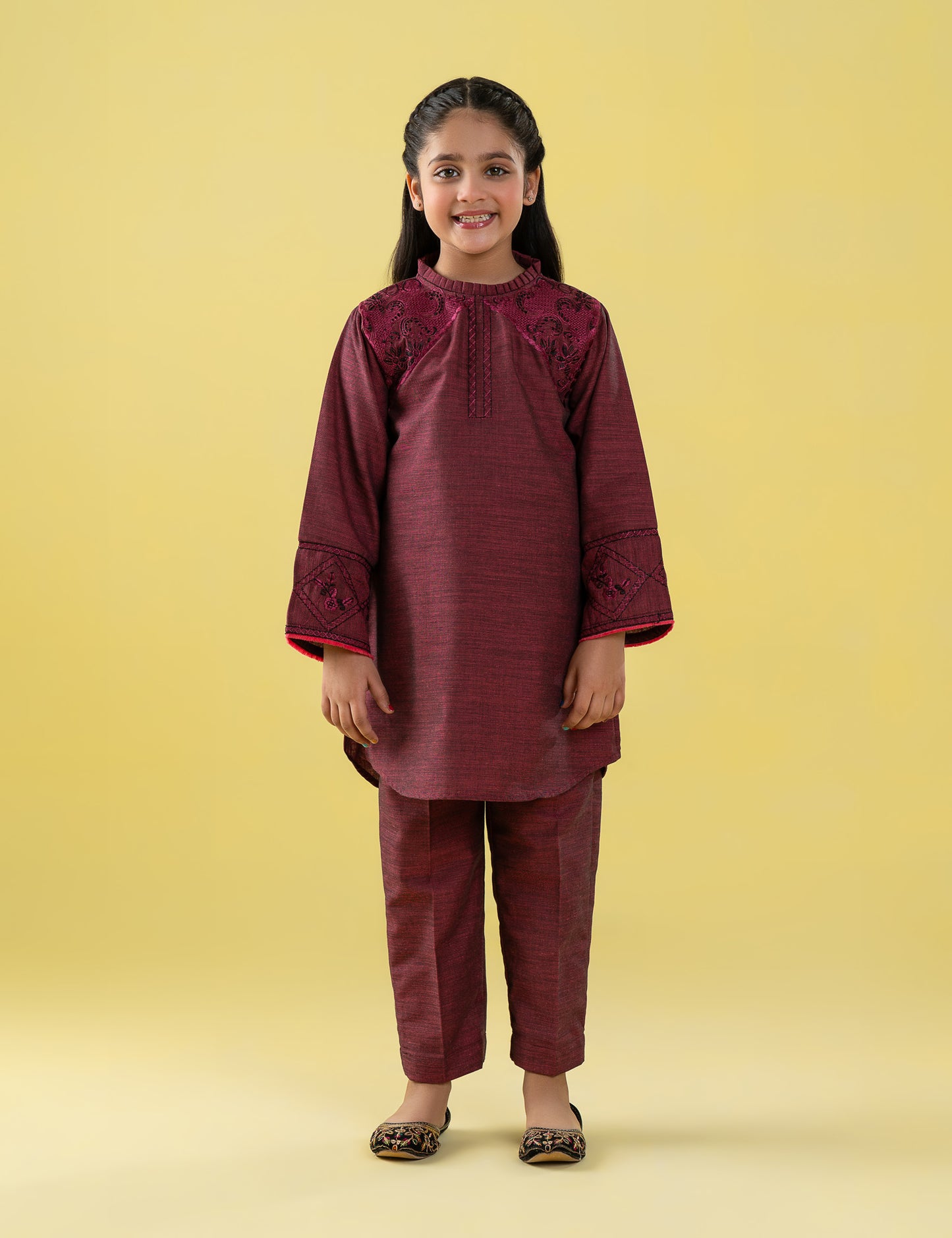 2 PIECE EMBROIDERED SUIT