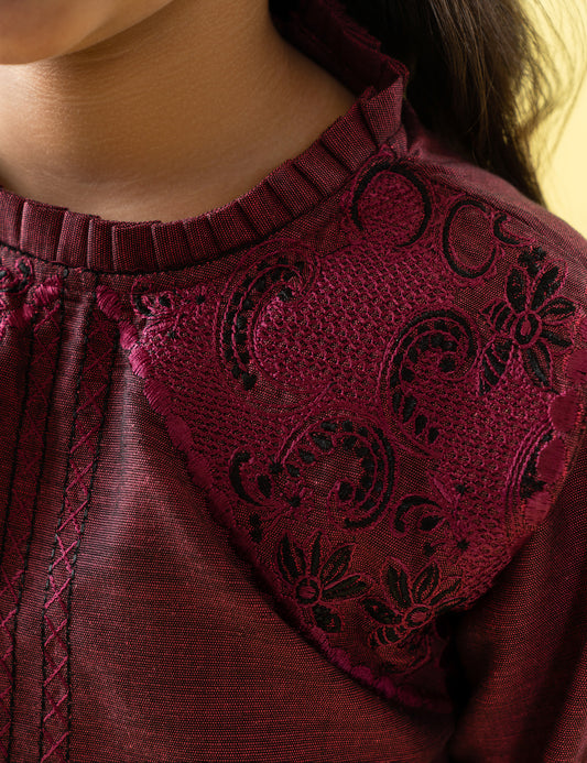 2 PIECE EMBROIDERED SUIT