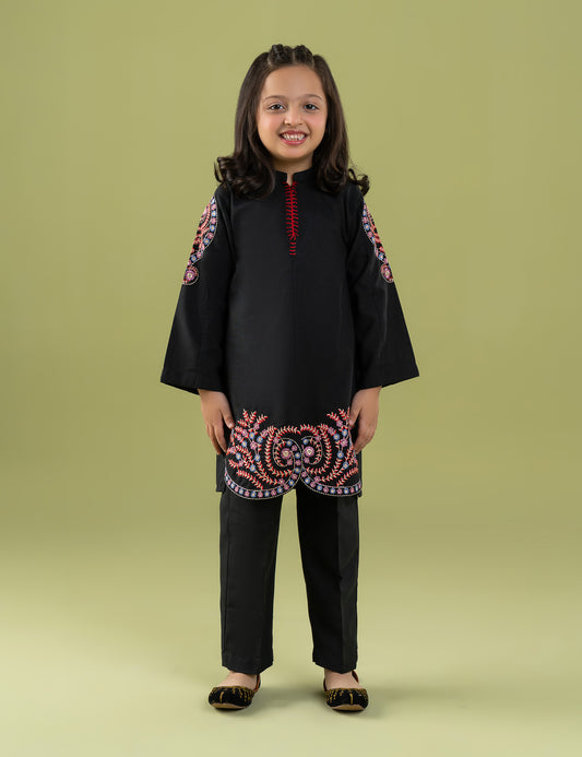 2 PIECE VIBRANT EMBROIDERED SUIT