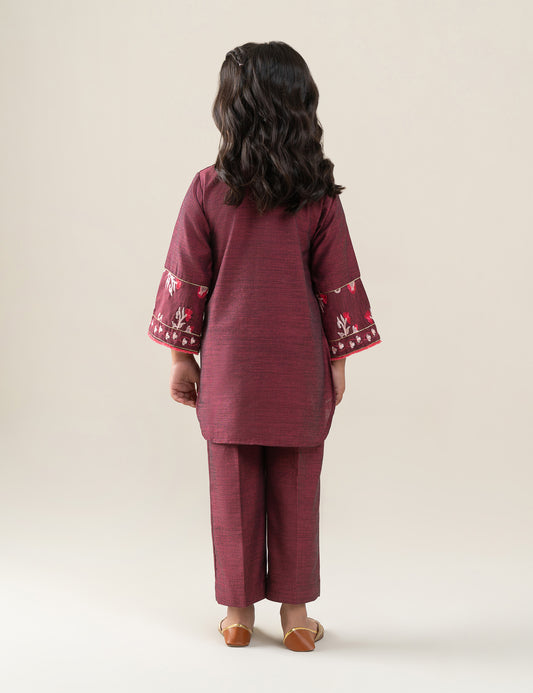 2 PIECE POCKET EMBROIDERED SUIT