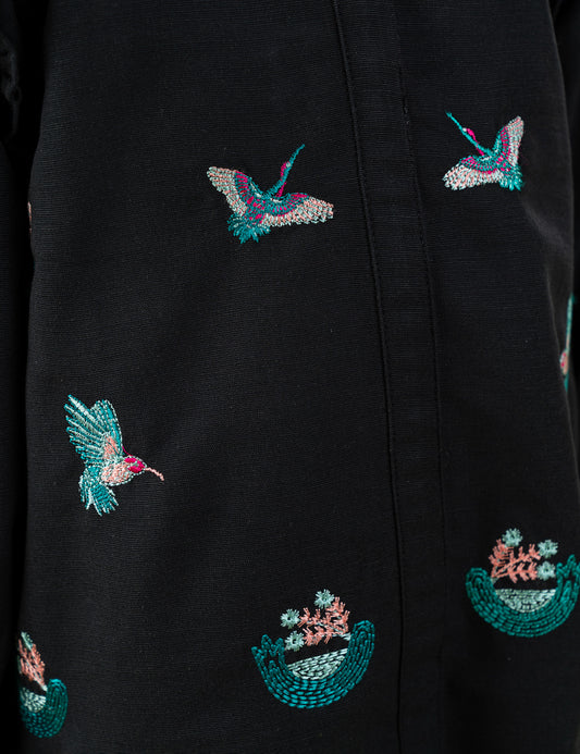 2 PIECE FLORAL EMBROIDERED SUIT