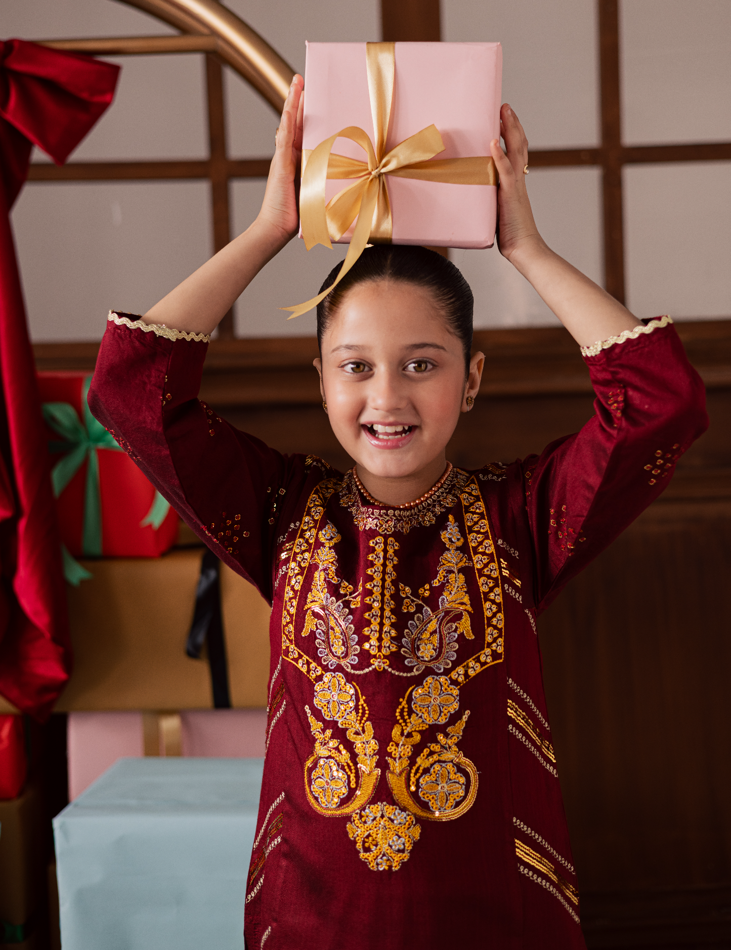 2 PIECE ETHNIC EMBROIDERED SUIT