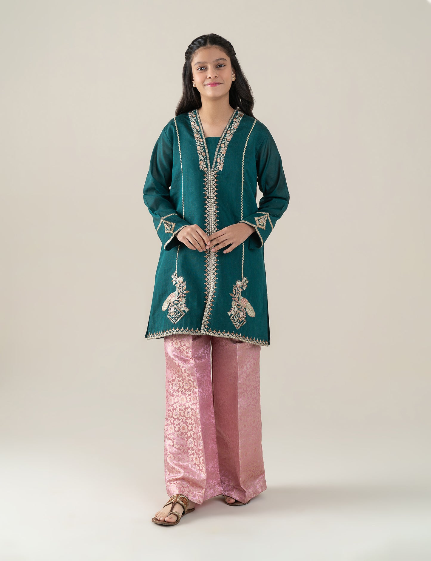 2 PIECE ETHNIC EMBROIDERED SUIT