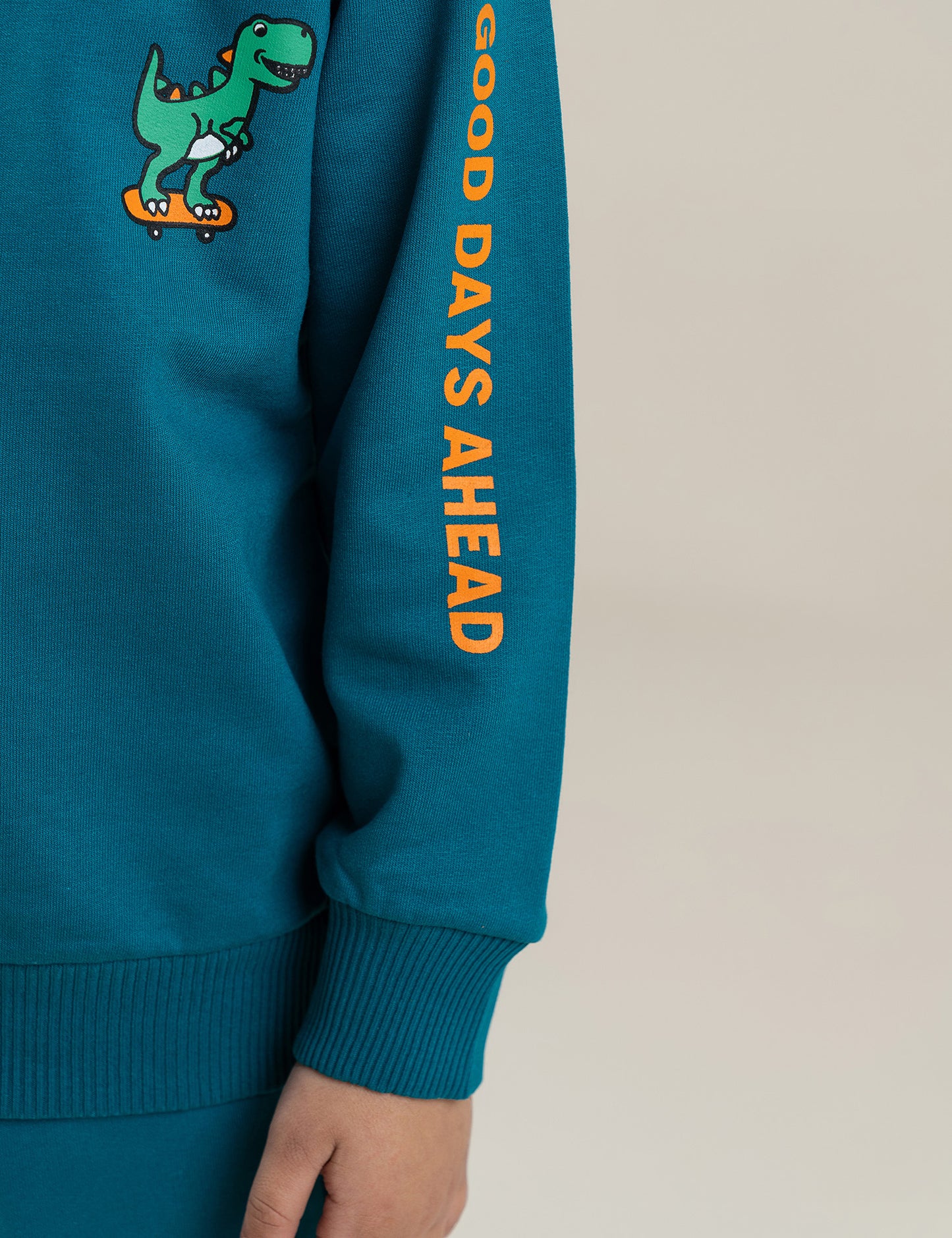 2 PIECE GOOD DAYS AHEAD PRINTED SUIT