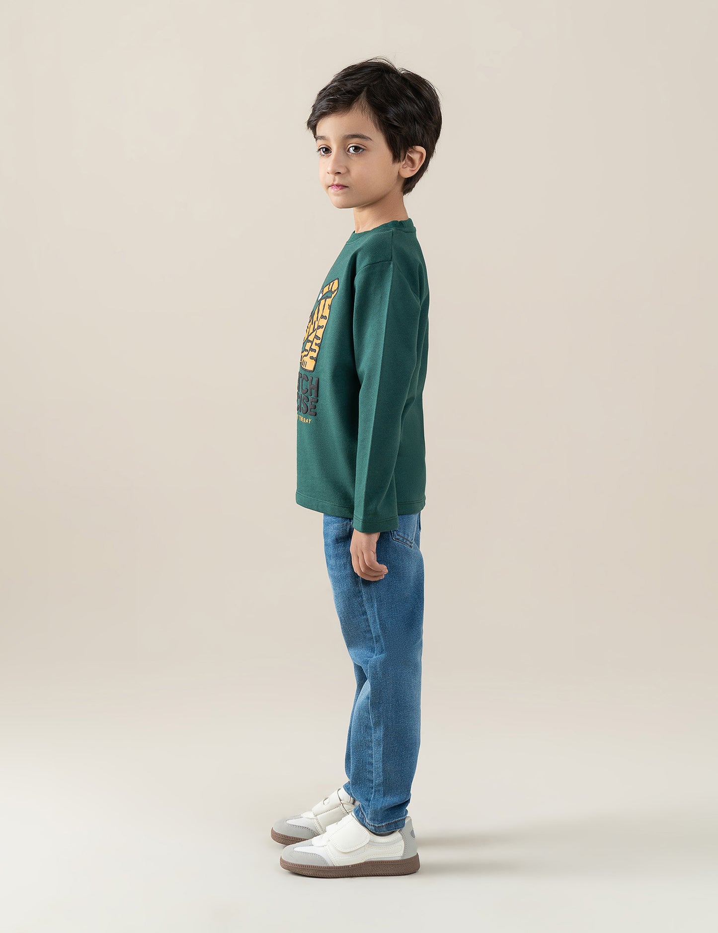 STRETCH EXERCISE PRINTED T-SHIRT