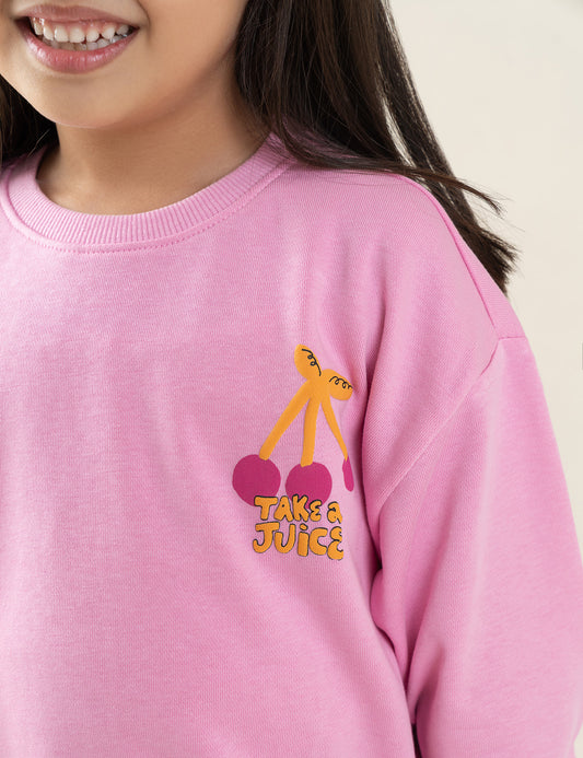 TAKE A JUICE PRINTED SWEATSHIRT