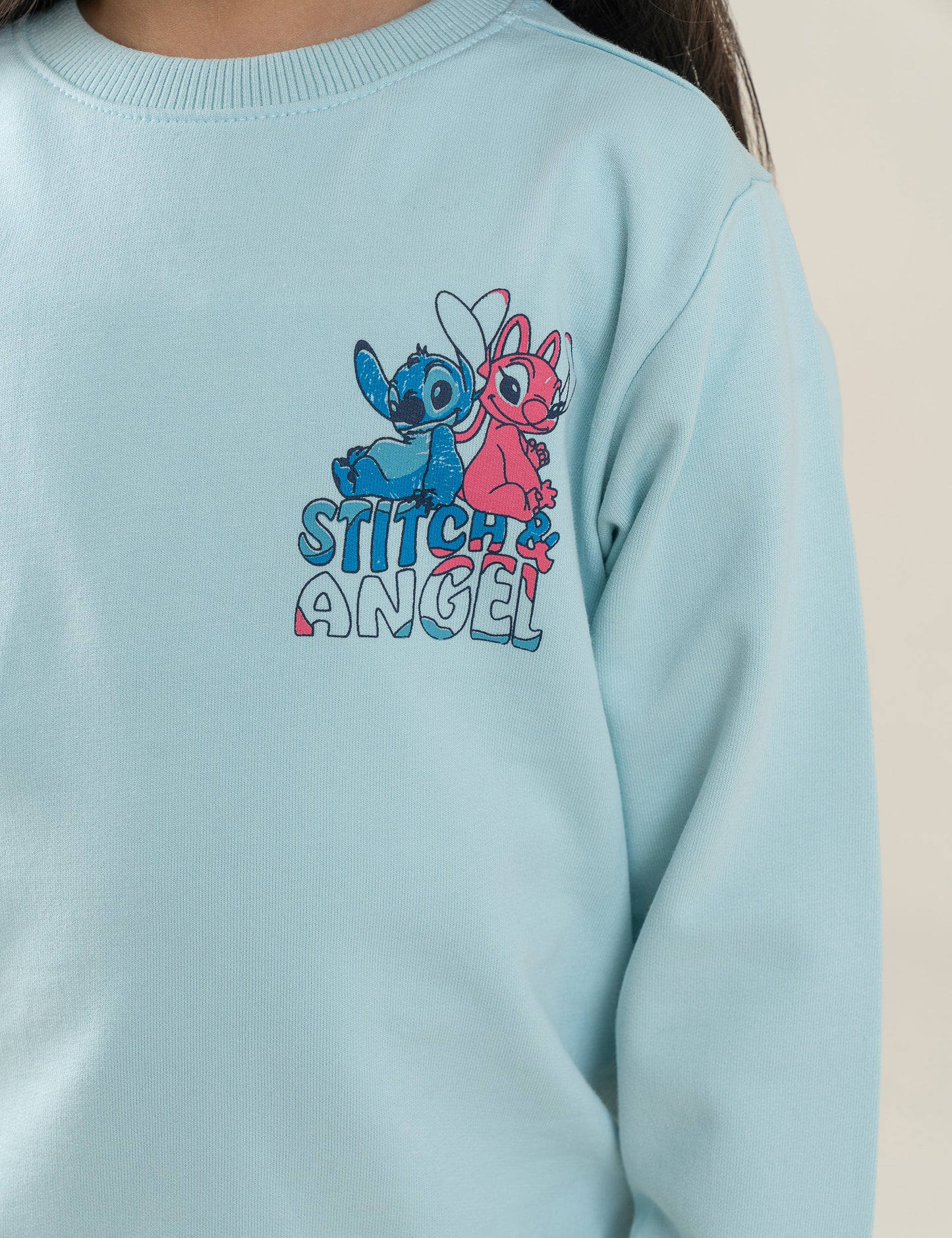 STITCH & ANGEL GRAPHIC SWEATSHIRT