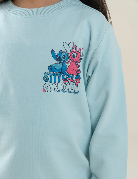 STITCH & ANGEL GRAPHIC SWEATSHIRT