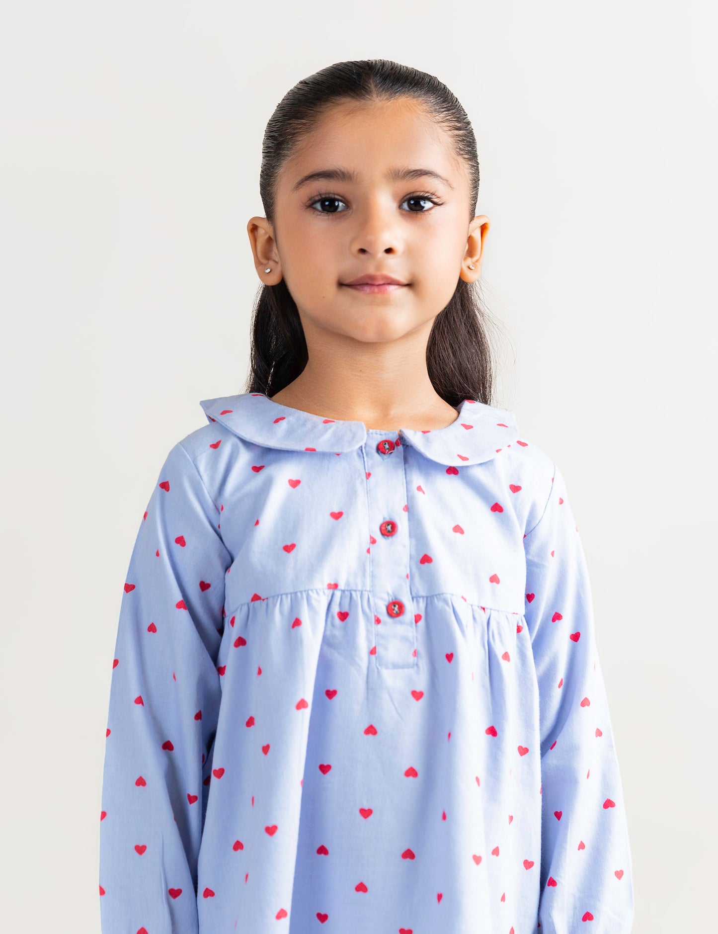 2 PIECE ALLOVER HEART PRINTED SUIT