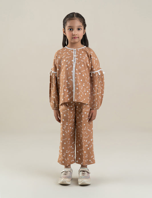 2 PIECE FLORAL PRINTED SUIT