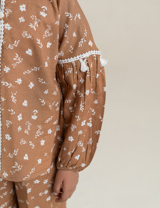 2 PIECE FLORAL PRINTED SUIT