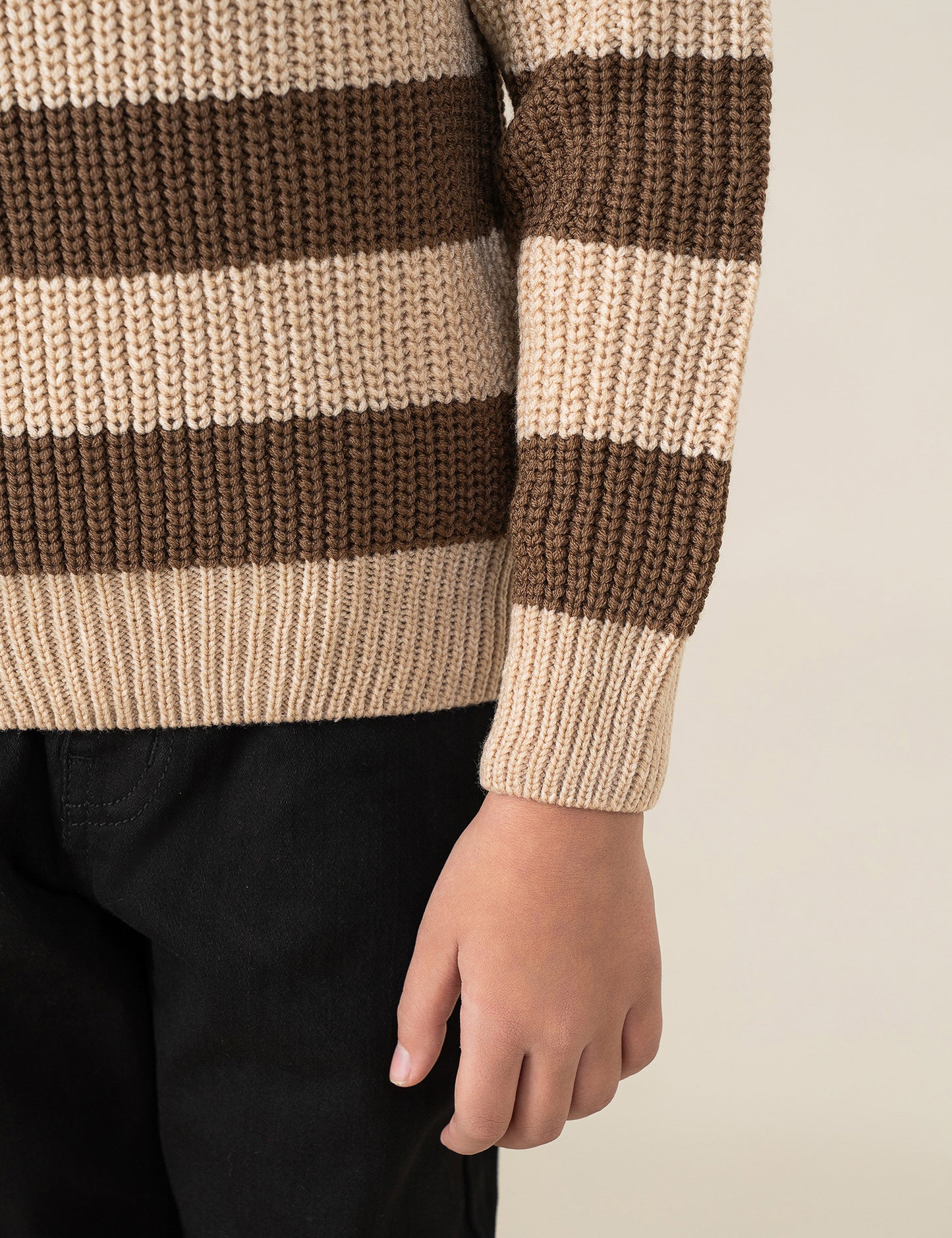 STRIPED KNITTED SWEATER