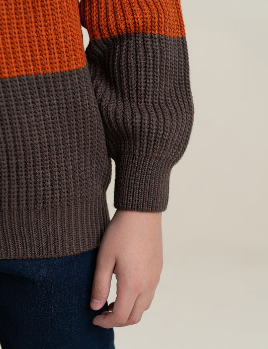 COLOR BLOCK SWEATER