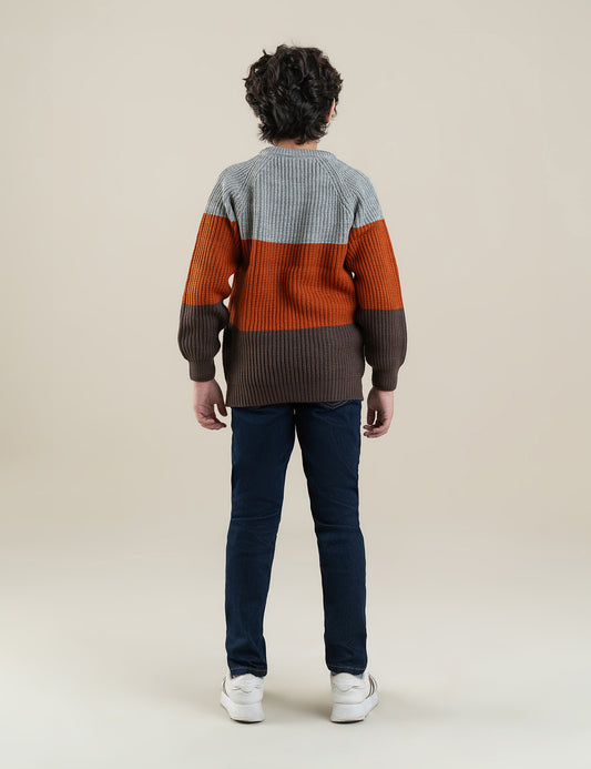 COLOR BLOCK SWEATER