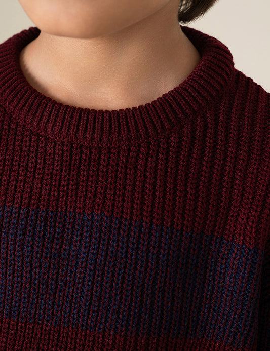 STRIPED KNIT SWEATER