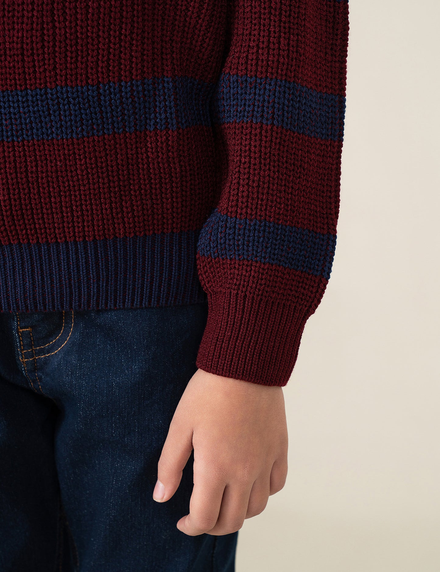 STRIPED KNIT SWEATER