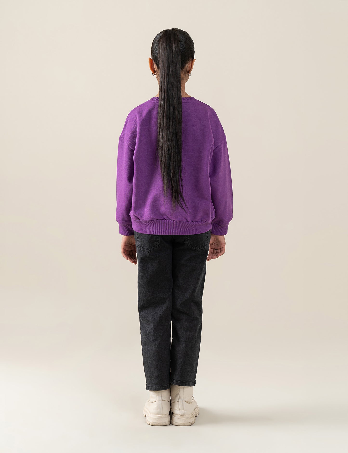 CUTE BOWS CLUB PRINTED SWEATSHIRT