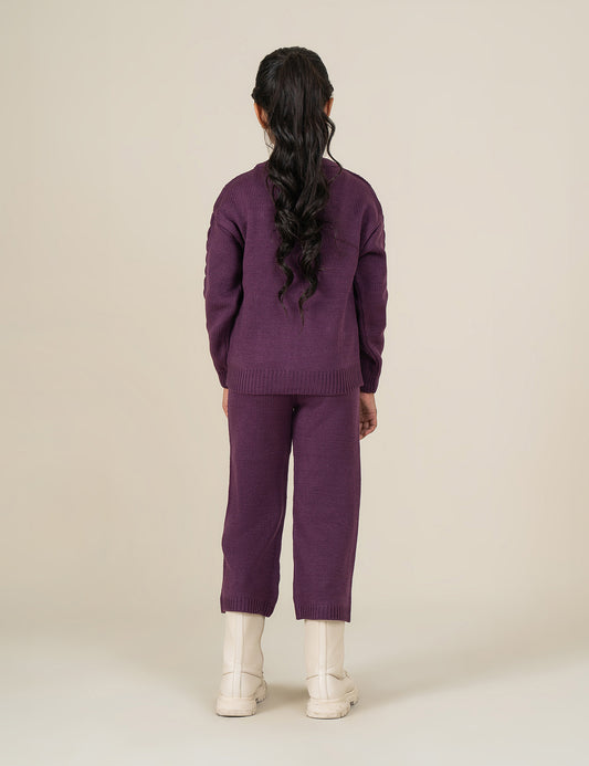 FLORAL EMBROIDERED KNITTED SWEATER