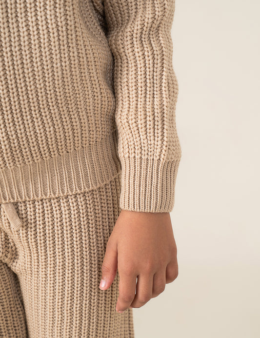 CABLE KNIT SWEATER