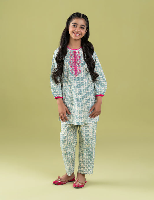 2 PIECE EMBROIDERED SUIT