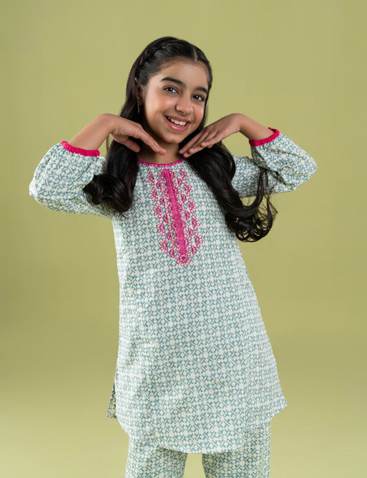 2 PIECE EMBROIDERED SUIT