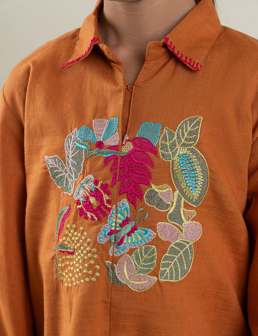2 PIECE VIBRANT EMBROIDERED SUIT