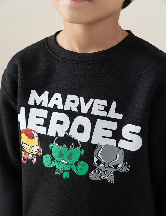 MARVEL HEROES GRAPHIC SWEATSHIRT