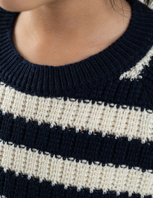 STRIPED KNIT SWEATER