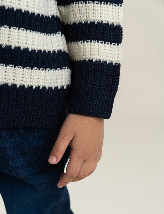 STRIPED KNIT SWEATER
