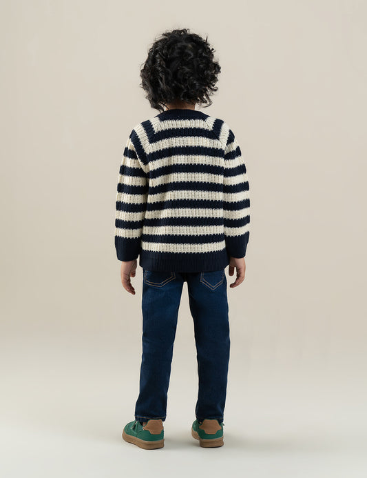 STRIPED KNIT SWEATER