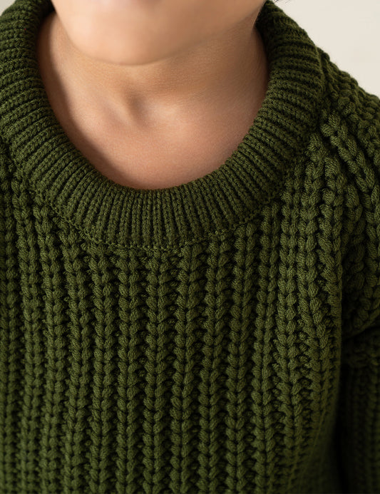 TEXTURED KNIT SWEATER