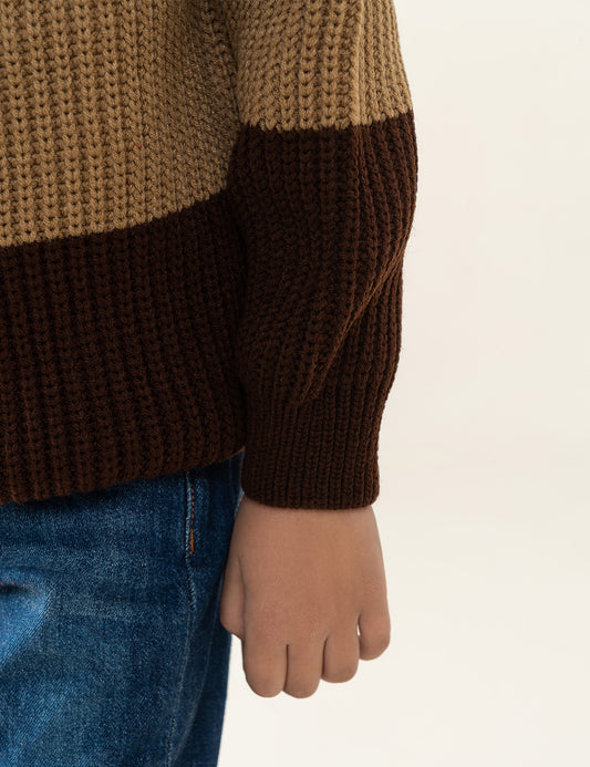 COLOR BLOCK SWEATER