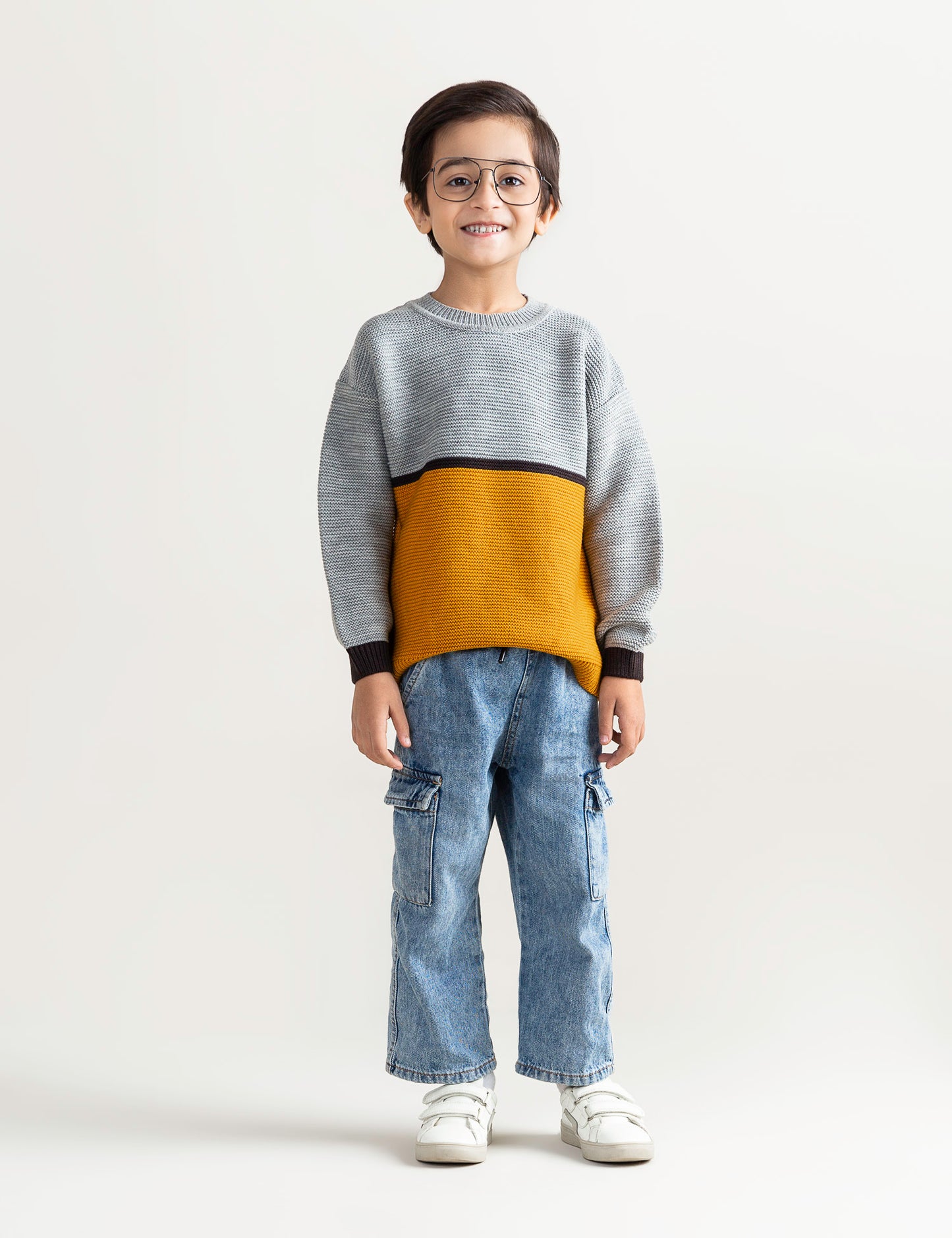 COLOR BLOCK SWEATER