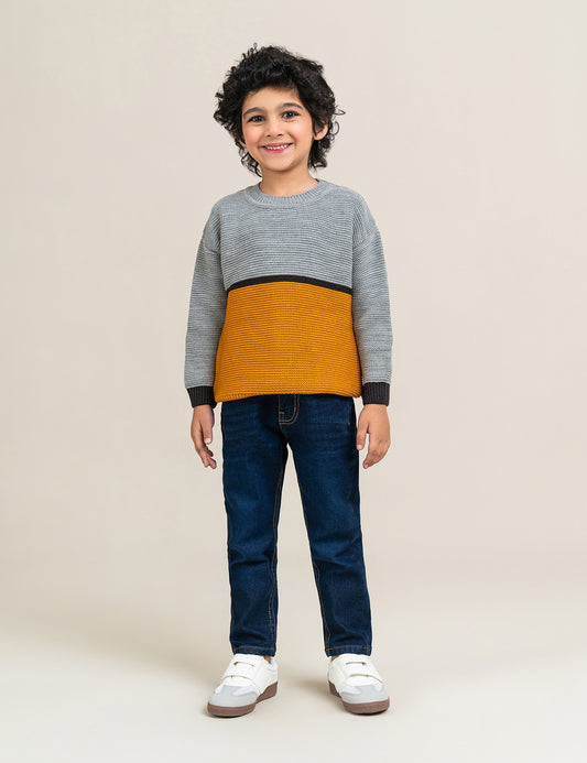 COLOR BLOCK SWEATER