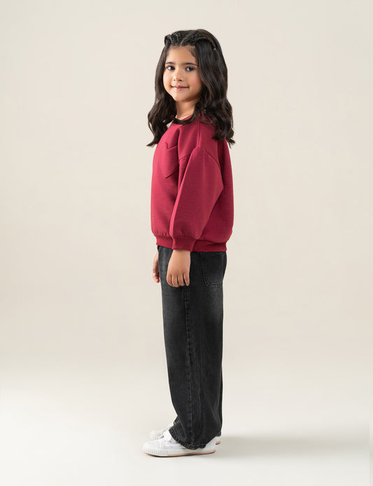 HEART POCKET SWEATSHIRT