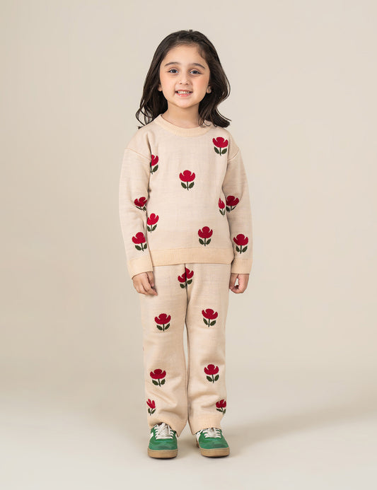 FLORAL KNITTED SWEATER