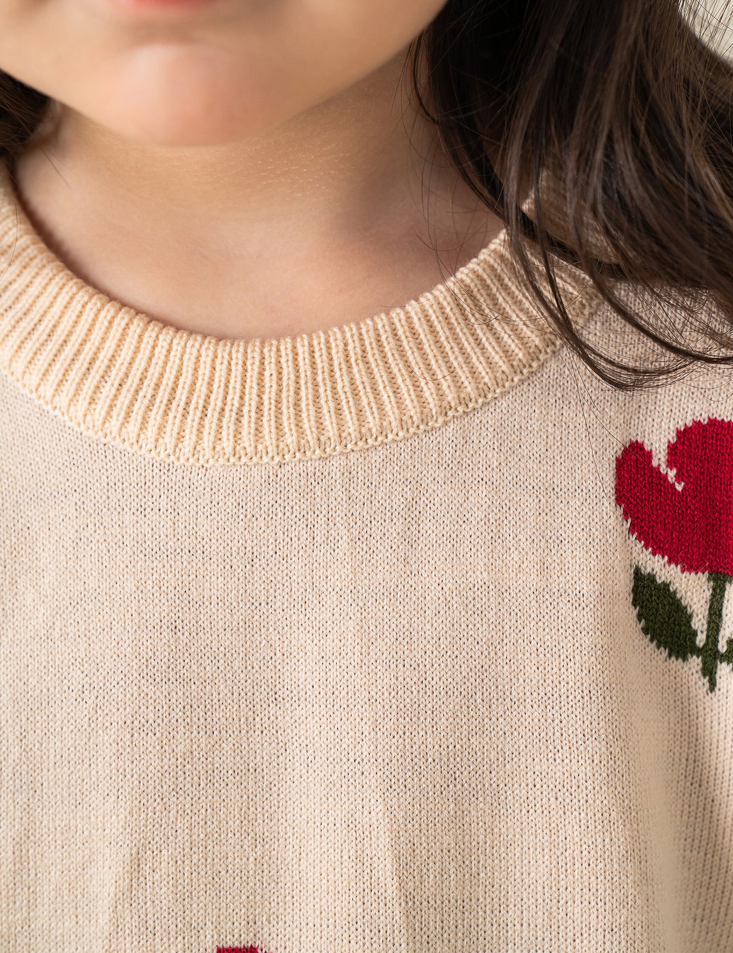 FLORAL KNITTED SWEATER