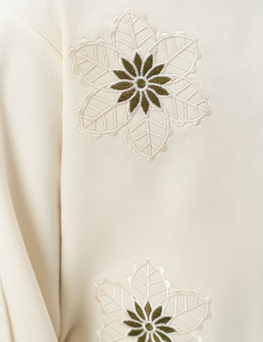 2 PIECE FLORAL EMBROIDERED SUIT