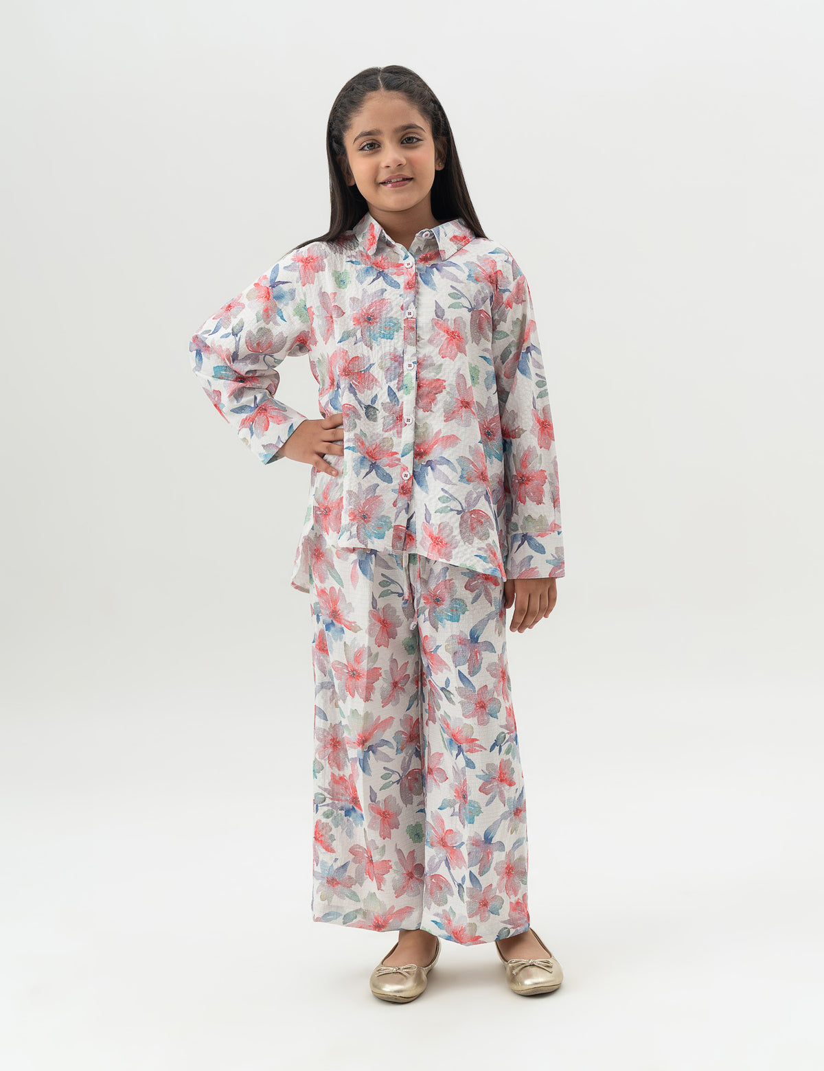 2 PIECE FLORAL PRINTED SUIT