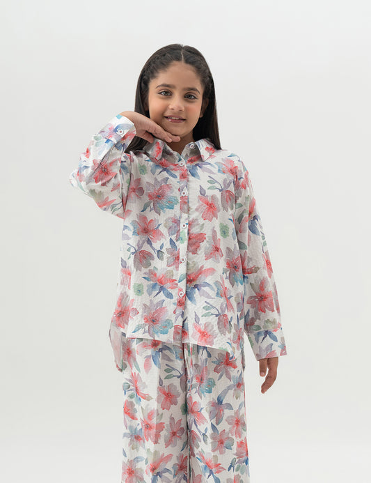 2 PIECE FLORAL PRINTED SUIT
