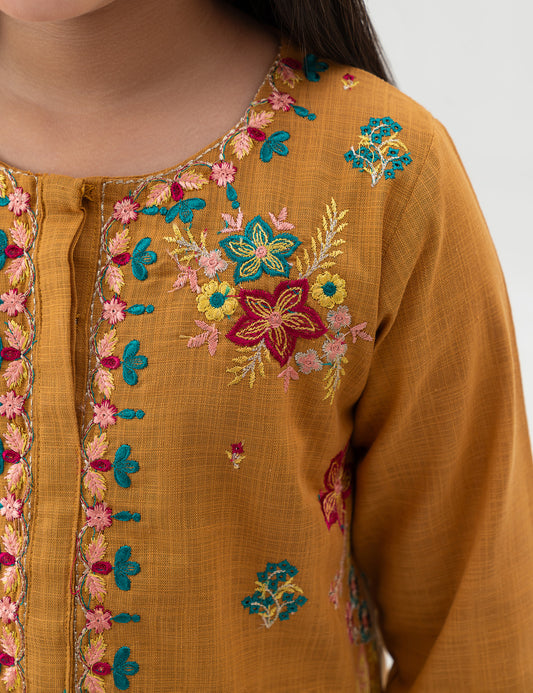 2 PIECE FLORAL EMBROIDERED SUIT